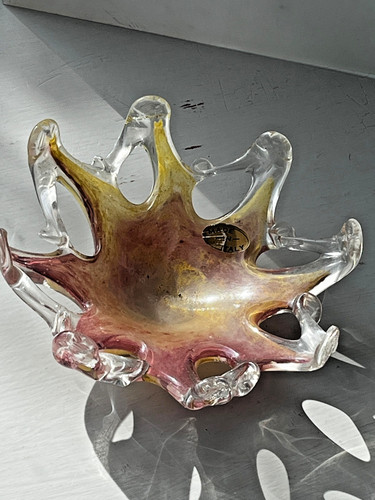 Vintage murano glass bowl - murano,
