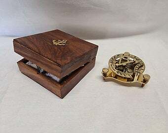 Inch captain brass sundial - brass,
