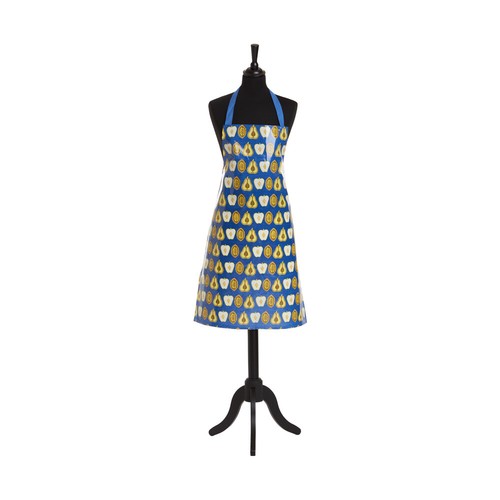 Full pvc apron blue - full,