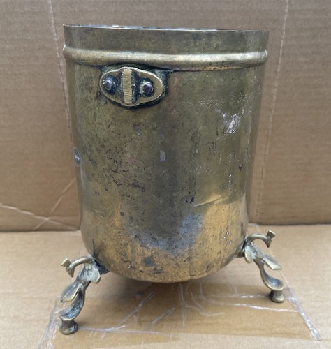 Antique copper and brass log - antique,