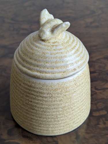 Pottery honey pot - pottery,