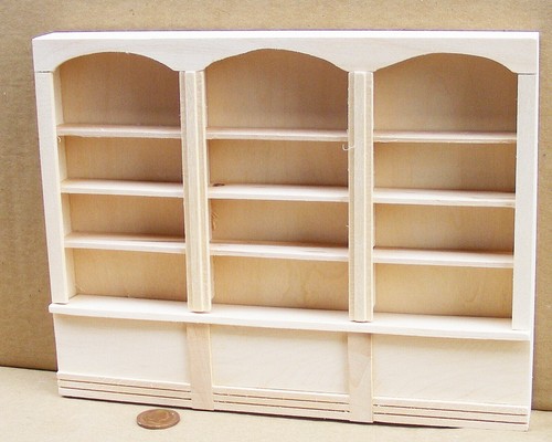 Dolls house triple shelf unit - dolls,
