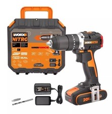 WORX Powershare Cordless Hammer Drill 20V 55Nm x1 2.0Ah Battery WX355.1