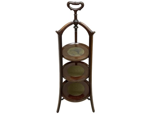 Mahogany and inlaid - mahogany, tier