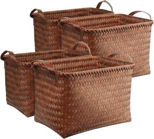 Handwoven clothes basket - handwoven,