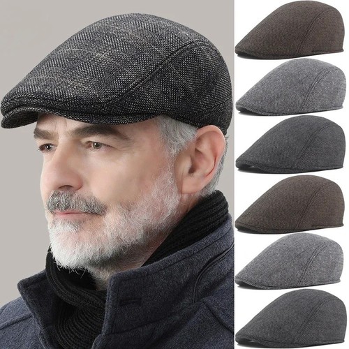 Mens tweed flat cap - mens, vintage