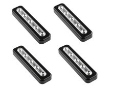 4PCS BLACK SUPER BRIGHT 5 LED