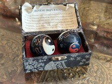 Vintage Cloisonné Chinese Balls, Chiming Baoding Balls