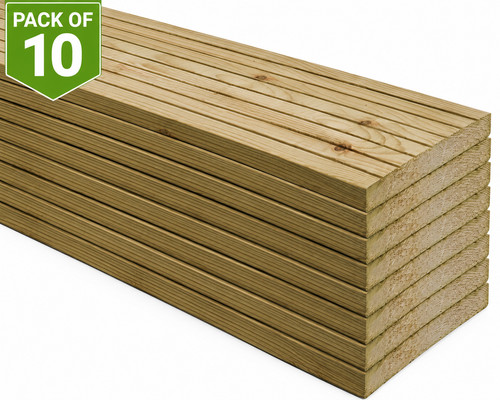 Pressure treated decking - treated,