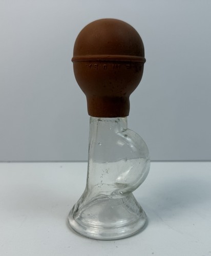 Antique glass medical suction - medical,