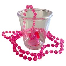 Hen Party Shot Glass Necklace Pink Willy Hen Do Cup Favour Bag Filler Gift idea