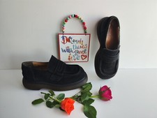 Dr Martens 8493 Vintage England black chunky platform suede boots UK6 EU39 US8