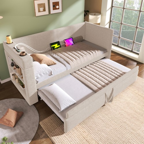 Upholstered daybed sofa bed - upholstered,