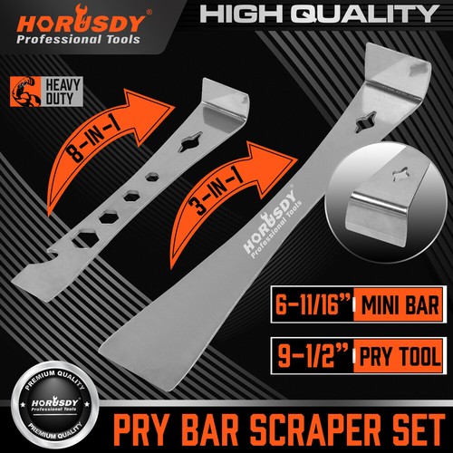 Piece pry bar crowbar set - 2-piece,