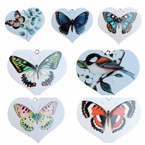 Decorative wooden hearts - decorative,