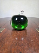 Vintage Cased Green Art Glass