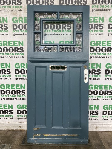 Edwardian leaded front door - leaded,