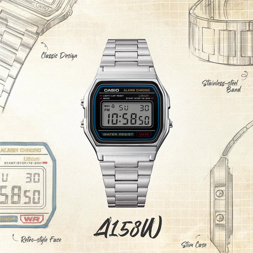 Casio silver stainless - casio,