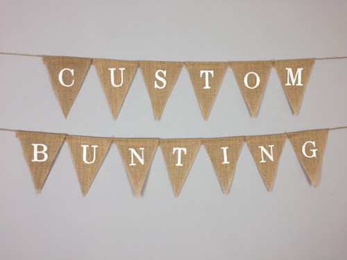 Personalised bunting hessian - personalised, bunting.hessian