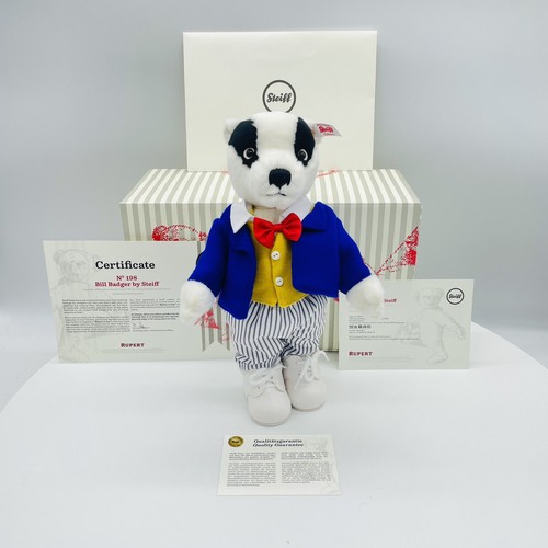 Steiff rupert bill badger - bill,