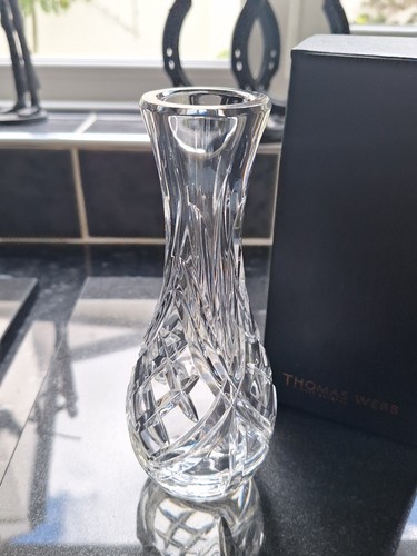 Thomas webb lead crystal vase - crystal,