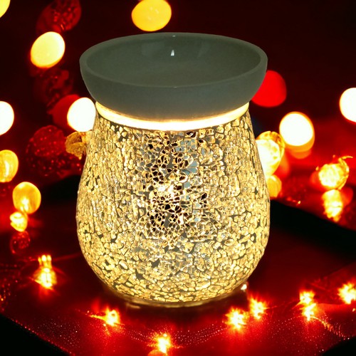 Silver crackle wax warmer oil - silver,