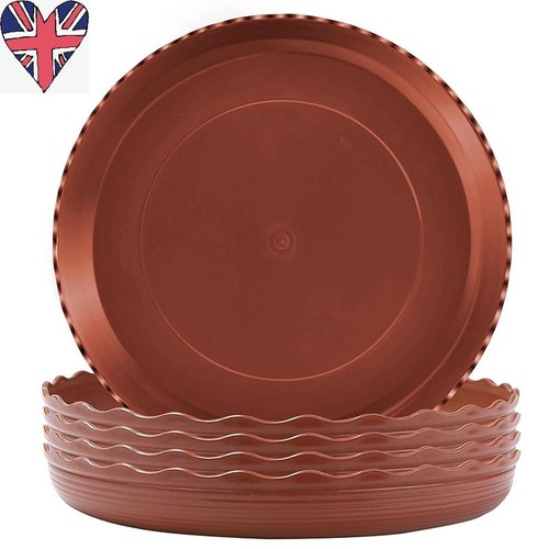 5pack plant saucers - saucers,flower, pot