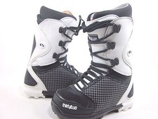 THIRTY TWO MEN'S LASHED SNOWBOARDING BOOTS,BLACK/WHITE/BLACK US SIZE 5,EUR 37