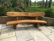 Traditional Solid Oak Bench - Various sizes - Personal Engraving - BANANA Style