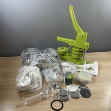 58mm Badge Maker Machine Button Press Kit  + Around 140 Regular + Mirror Badges