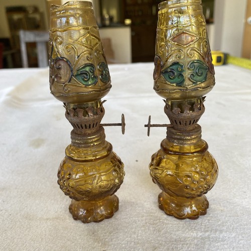 Pair small vintage glass - vintage,