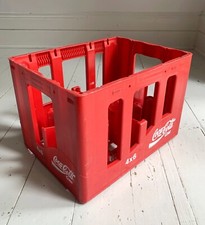 Vintage Coca Cola / Coke Red Stacking Bottle Crate. Dated 1995