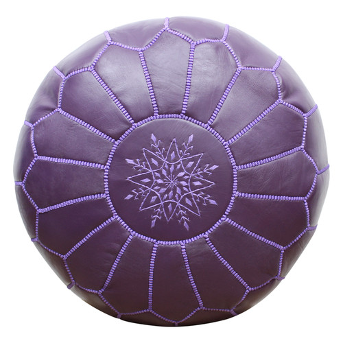 Moroccan purple pouffe pouf - moroccan,