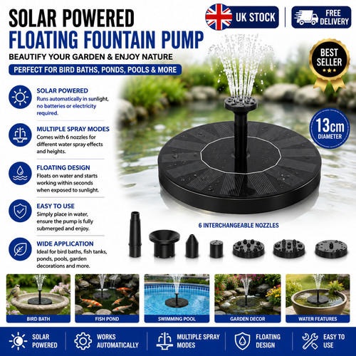 Solar powered floating - solar, water