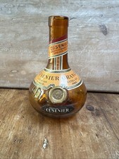 Vintage Orange Glass Bottle, Empty, Cusenter, Cusenier Orange