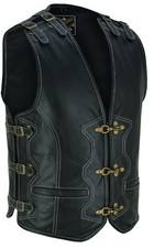 Mens Real Leather Waistcoat /