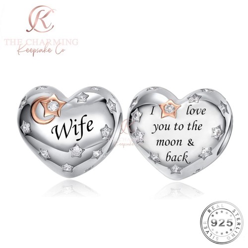 Wife charm silver - charm, s