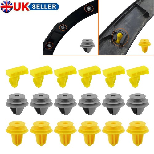 Rear wheel arch - wheel, clips