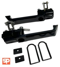 Pair Front Black Billet Alloy