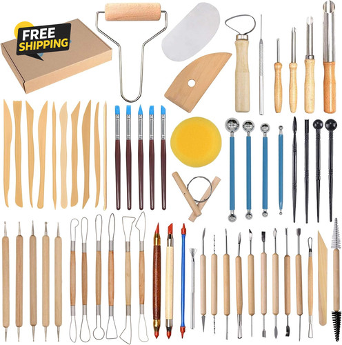 61pcs ceramic clay tools - ceramic,