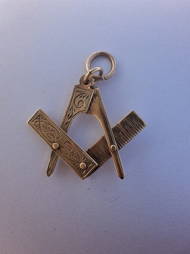 Masonic 9ct gold vintage - gold,