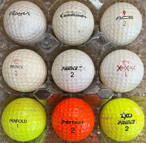Vintage penfold golf ball - 9, x