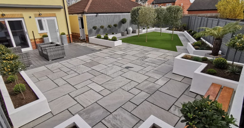 Kandla grey sandstone paving - kandla,