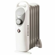 OIL Filled heater 650W Portable Radiator Fine Element 5Fin Variable stat#AS NEW#