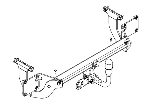 Swan neck tow - neck, bar