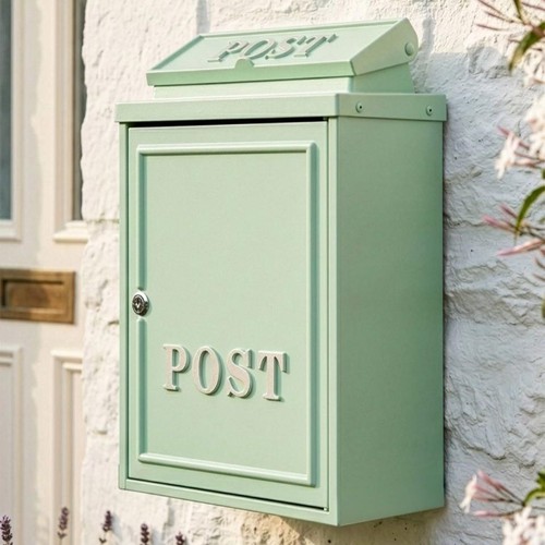 Mint green wall - mint, letter
