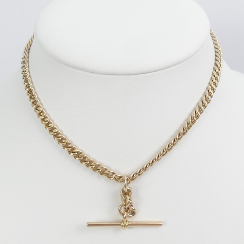 Antique 9ct gold curb link - curb,