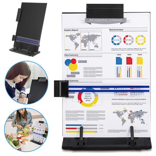 Desktop document holder stand - document,