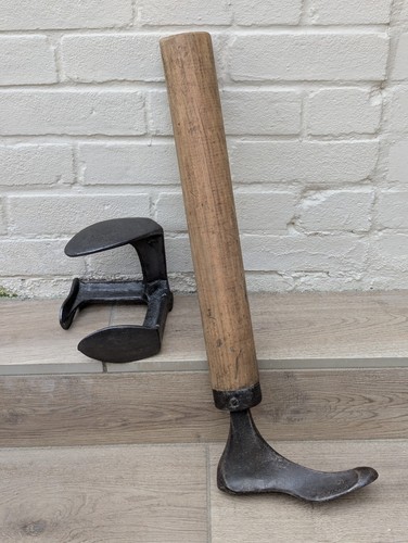 Vintage cast iron - iron, wood