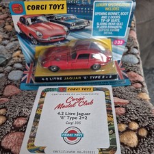 CORGI TOYS Reissue 335 E Type 2 + 2  Jaguar 4.2 Lt in Red CD54321012